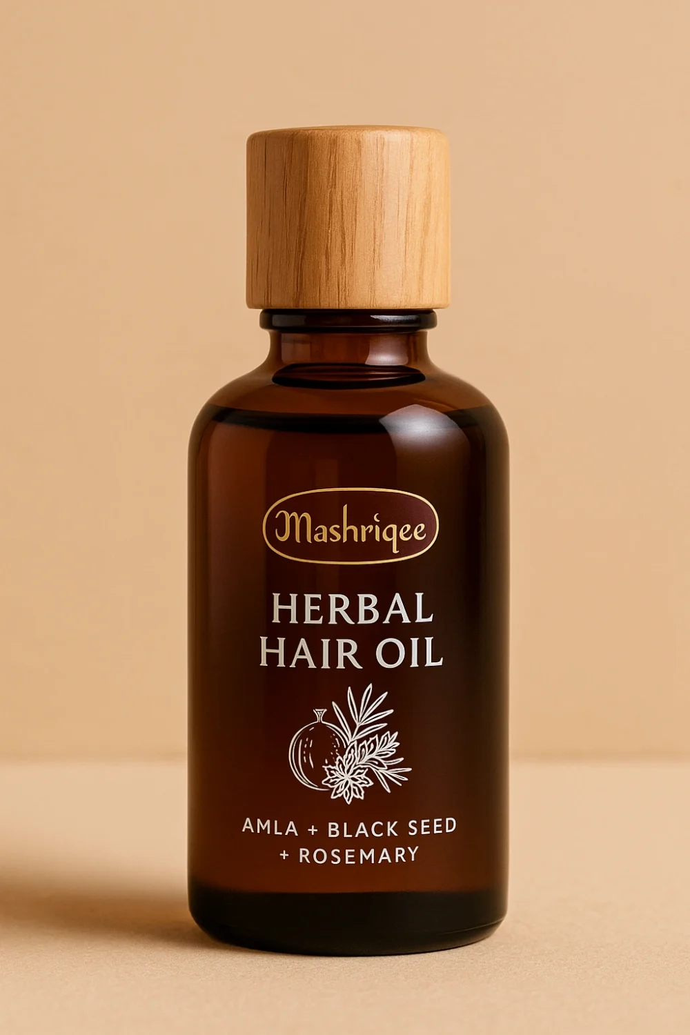 Herbal Hair Oil (Amla + Black Seed + Rosemary)
